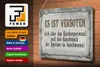 Blechschild Spruch 30x20cm verboten über Küchenpersonal Produktbild-Vorschau 4