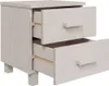 VidaXL 340409, Biały, MDF, Drewno sosnowe, HAMAR, 400 mm, Podgląd zdjęcia produktu 6