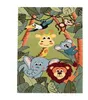 TT Home Kinderzimmer Teppich Dschungel Zoo Tiere Giraffe Produktbild-Vorschau 1