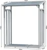 Aluminium Kaminholzregal Außen 130 x 70 x 185 cm Mit Produktbild-Vorschau 2