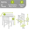 BOMI® Kindertisch mit 2 Stühlen Amy aus Kiefer Massiv Holz Produktbild-Vorschau 7
