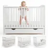 Love For Sleep Weiß Babybett Gitterbett mit Schublade 120 x Produktbild-Vorschau 1