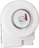 A close-up, front-facing view of a white fan motor with a silver central hub marked with a red line. Produktbild-Vorschau