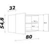 Flex Well Hängeschrank Varo BxTxH 80 x 32 x 54,8 cm weiß Produktbild-Vorschau 7