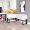 Eckbank AKIKO METAL Corner Bench 142x196 links - Produktbild-Vorschau 2