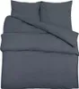 vidaXL Set di biancheria da letto antracite 200x220 cm Anteprima dell’immagine prodotto 1