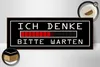 Holzschild Spruch 27x10cm ich denke bitte warten Produktbild-Vorschau 3
