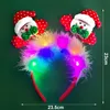 Frauen Mädchen Haar Hoop LED Weihnachten Rentier Santa Produktbild-Vorschau 10