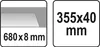 Yato YT-79940, Žehlička, Oceľ, 1 kusov, 620 mm, 80 mm, 130 Náhľad obrázku produktu 7