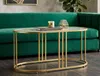 Table Basse Antalia - Structure Dorée Élancée Et Plateau Voir les images du produit 15