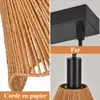 ZMH Lampada a sospensione in rattan a 3 fiamme lampada da Anteprima dell’immagine prodotto 11