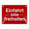 Einfahrt bitte freihalten Schild – 15x20 cm – Keramik Produktbild-Vorschau 1