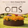 Floranica Bordure de jardin flexible 30 x 100 cm marron Voir les images du produit 4