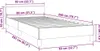 vidaXL Rám postele s čelom bez matraca Ružová 80x200 cm Náhľad obrázku produktu 6