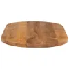 Tischplatte 140x50x2,5 cm Oval Massivholz Mango Produktbild-Vorschau 4