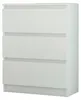 Komoda 70 cm, 3 zásuvky, skriňa FRAMIRE R-3, biela Náhľad obrázku produktu 8