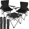 TRIZAND 2 Stück Campingstuhl Faltbar und Campingtisch - Produktbild-Vorschau 1