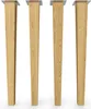 4x sossai Holzfüße eckig - gerade Ausführung 45cm Eiche Produktbild-Vorschau 3
