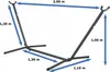 Hängematte mit Gestell 2 Personen 250x109x104cm Produktbild-Vorschau 6