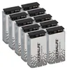 10x Ultralife U9VL-J-P - 9V Block Power Cell Batterie Voir les images du produit 1