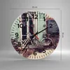 Wanduhr - Rund - Glasuhr - Fahrräder Vintage Mietshaus - Produktbild-Vorschau 3