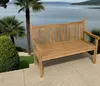 Lesli Living Landhausbank Cardiff 130 cm Teak C-Grade Produktbild-Vorschau 6