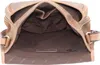 The image shows the inside of a brown leather bag. Podgląd zdjęcia produktu
