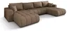 CORNERO Ecksofa LARA U-Form PREMIUM mit Schlaffunktion und Produktbild-Vorschau 2