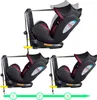 Three stages of a car seat installation or adjustment shown side-by-side. Produktbild-Vorschau