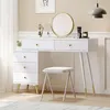 Make-up tafelset met spiegel en verlichting, uitschuifbaar Productafbeelding-voorbeeld 4