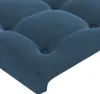 vidaXL Kopfteil mit Ohren Dunkelblau 103x23x118/128 cm Samt Produktbild-Vorschau 6