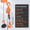VEVOR Mini palan à levier palan à chaîne palan à cliquet Voir les images du produit 9