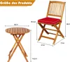GOPLUS 3tlg. Gartenmöbel Set aus Akazienholz, klappbares Produktbild-Vorschau 4