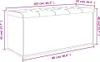 vidaXL Banc avec espace de rangement gris béton 102x42x45 Voir les images du produit 10