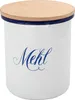 Krüger Dose Mehl 12cm emailliert, weiß/blau/natur Produktbild-Vorschau 1