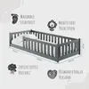 Detská posteľ Podlahová posteľ 80x180 cm s ochranou proti Náhľad obrázku produktu 2