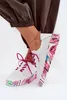 Leder Damenhalbschuhe mit Musterplattform Fuchsia Femela 40 Produktbild-Vorschau 2