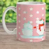 Mr. & Mrs. Panda Kindertasse Einhorn Schneemann - Rot Produktbild-Vorschau 2