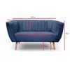 BETTSO 2 sizer Sofa im skandinavischen Stil PIK 2 MON77 Produktbild-Vorschau 3