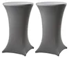 2x Stehtischhusse grau 60 cm Husse Partytisch Bistrotisch Produktbild-Vorschau 1