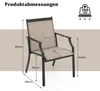 COSTWAY 2er Set Gartenstühle, Terrassenstühle, Balkonstühle Produktbild-Vorschau 7
