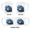 Polizeiauto mit Blaulicht Kaffeebecher Produktbild-Vorschau 4