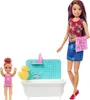 Muñecas Barbie "Skipper Babysitters Inc." y juego de baño Vista previa de la imagen del producto 2