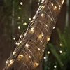 LED Solar Lichterkette 4,9m Kunststoff Silber / Warmweiß Produktbild-Vorschau 9