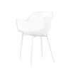 A white chair with a diamond pattern on a white background. Náhled obrázku produktu