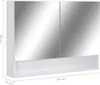 vidaXL Armoire à miroir de salle de bain LED blanc 80x15x60 Voir les images du produit 8