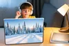 MuchoWow® Laptop Aufkleber Sticker Cover Wald - Schnee - Produktbild-Vorschau 3