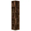 A tall, narrow, multi-shelf bookcase with a wood-like texture. Podgląd zdjęcia produktu