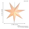 Eglo HL-PAPIERSTERN 1XE14 540X160MM (blanco mate) Vista previa de la imagen del producto 5