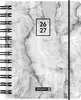 Schülerkalender 2026/2027 "Grey Marble" | A6, Kunststoff Produktbild-Vorschau 1
